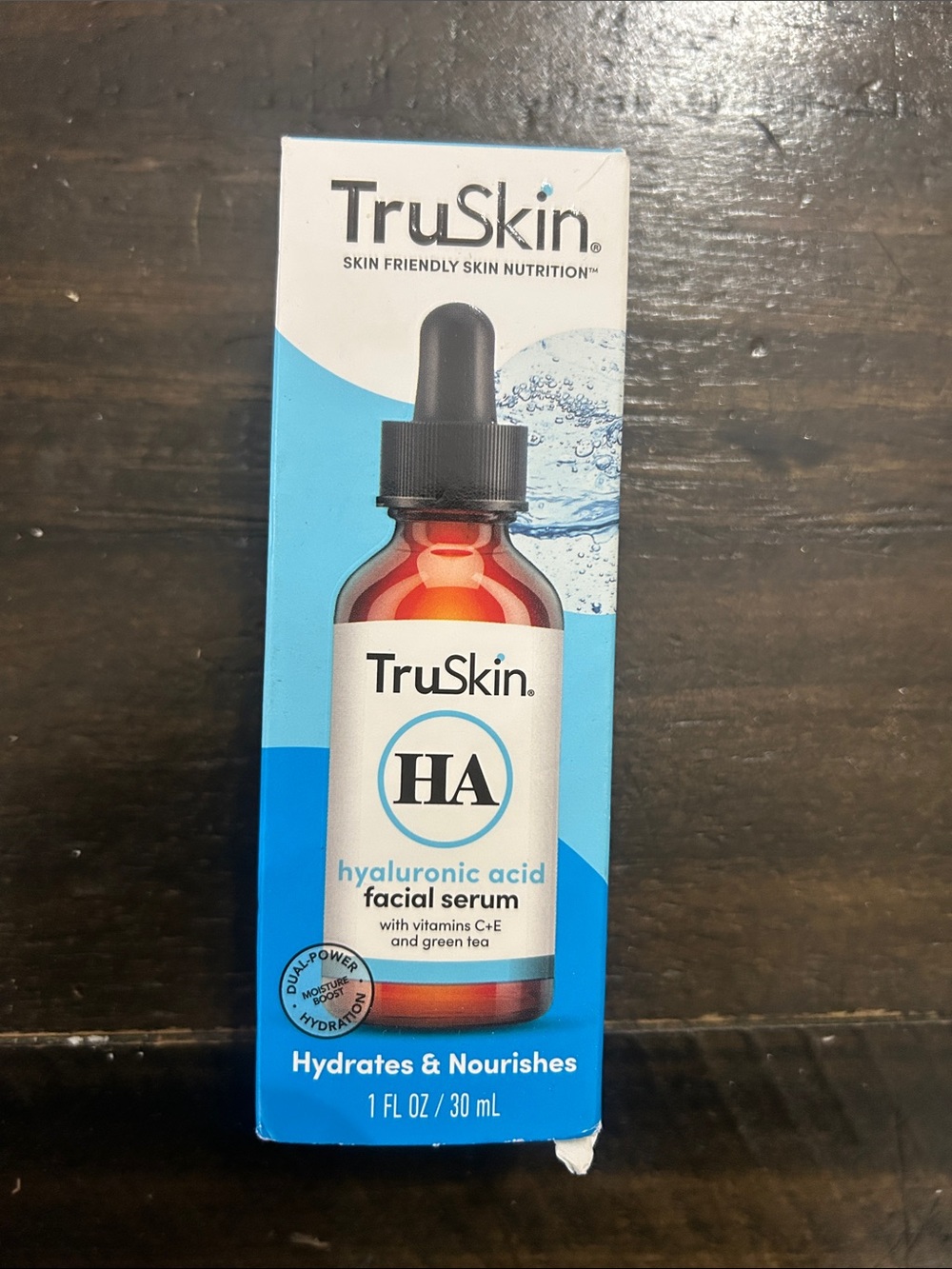 Skin Hyaluronic Acid Facial Serum - Blue & White Packaging